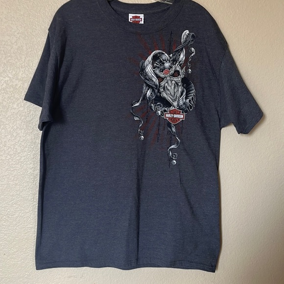 Harley Davidson Robotic Jester clown Graphip T-SHIRT sz M - Picture 1 of 9